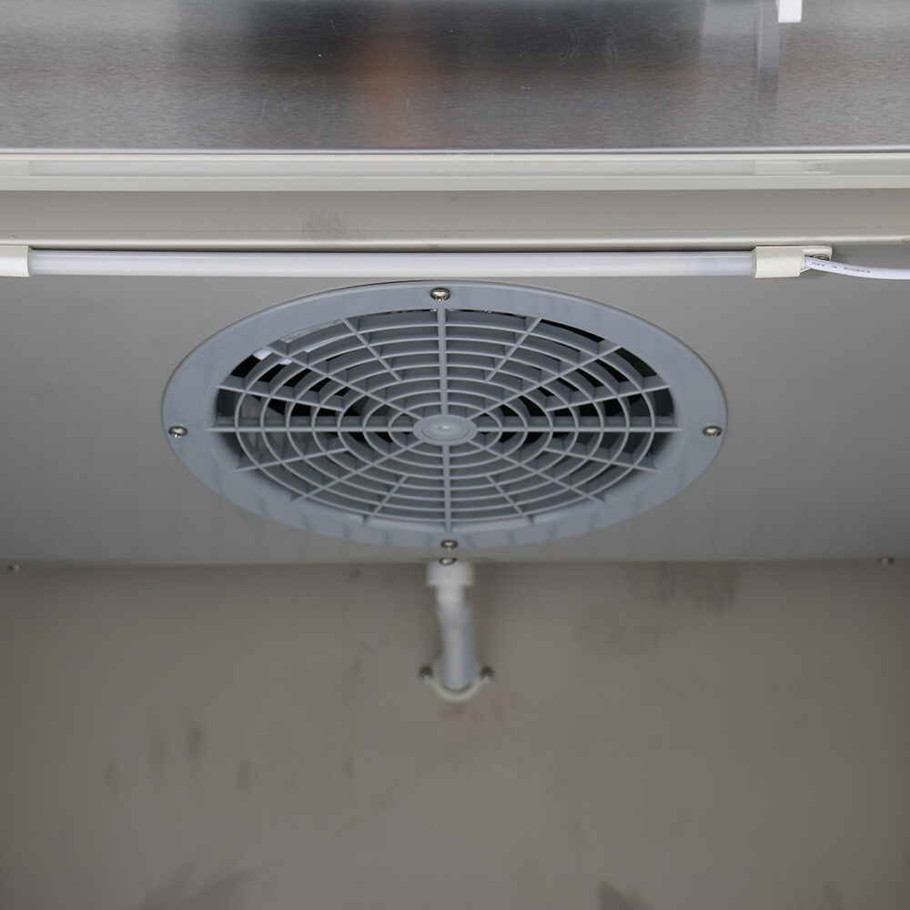 American style upright glass door freezer(Single Door Air Cooling)