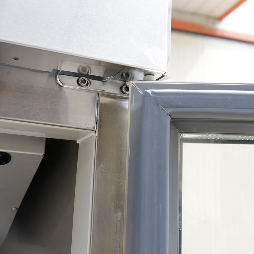 American style upright glass door freezer(Single Door Air Cooling)