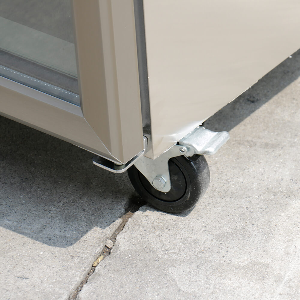 American style upright glass door freezer(Single Door Air Cooling)