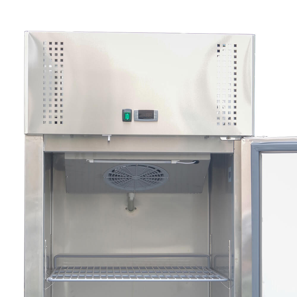 American style upright stainless steel freezer(Single Door Air Cooling)