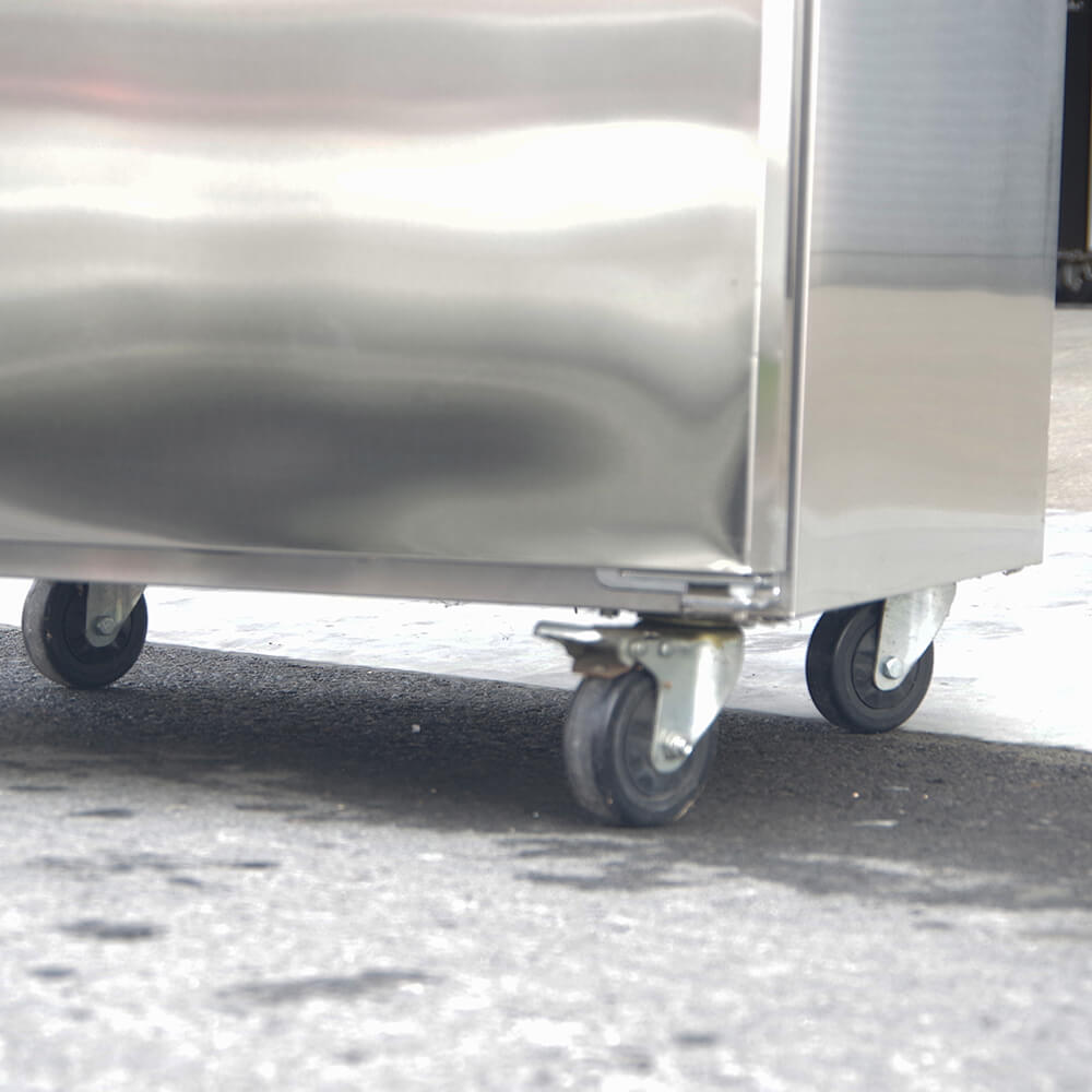 American style upright stainless steel freezer(Single Door Air Cooling)