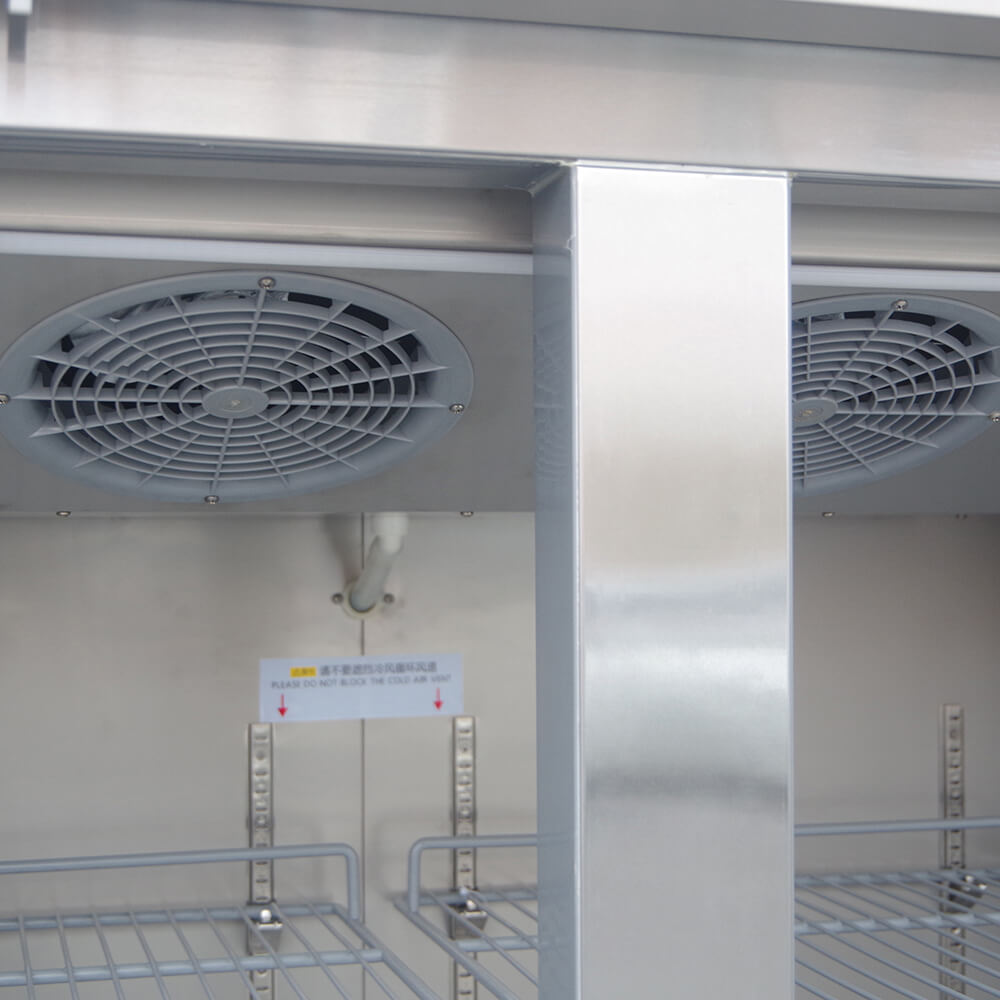 European style upright stainless steel refrigerator(6 Doors Air Cooling)