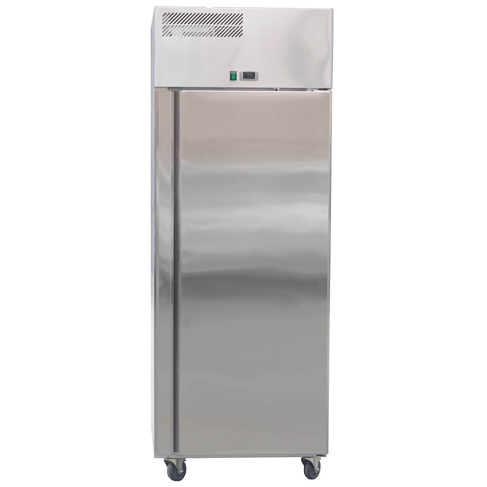 European style upright stainless steel refrigerator(Single Door Air Cooling)