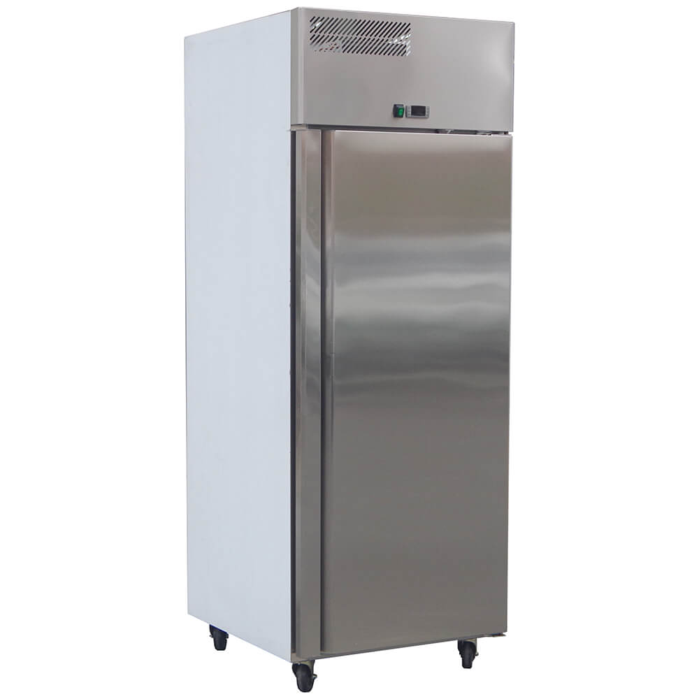 European style upright stainless steel refrigerator(Single Door Air Cooling)