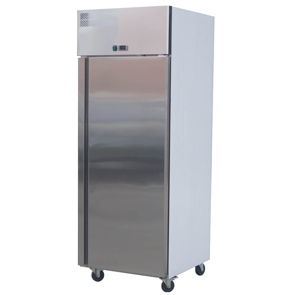 European style upright stainless steel refrigerator(Single Door Air Cooling)