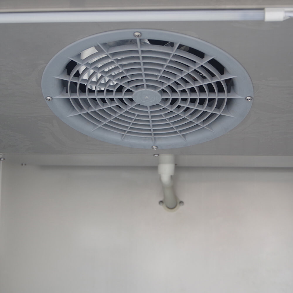 European style upright stainless steel freezer(2 Small Doors Air Cooling)