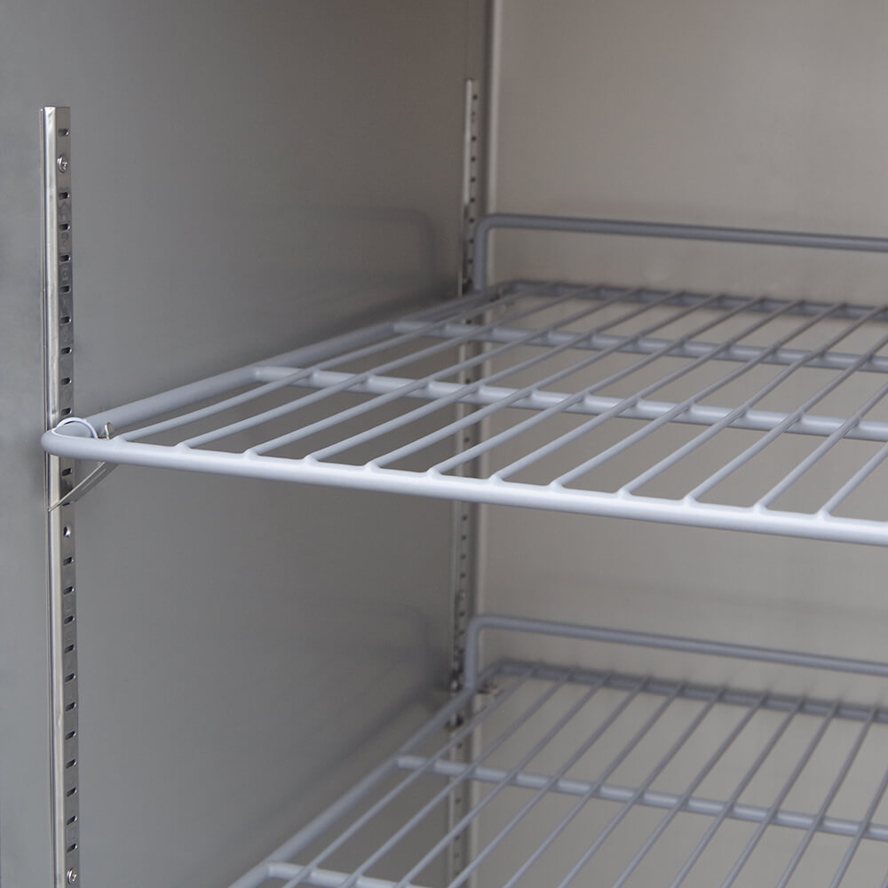 European style upright stainless steel chiller and freezer combination(4 Doors Air Cooling)