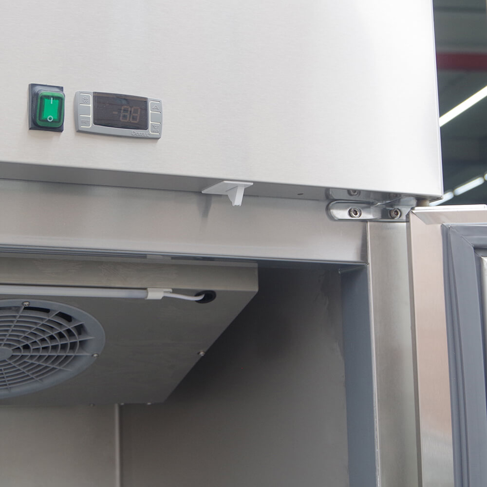 European style upright stainless steel chiller and freezer combination(4 Doors Air Cooling)