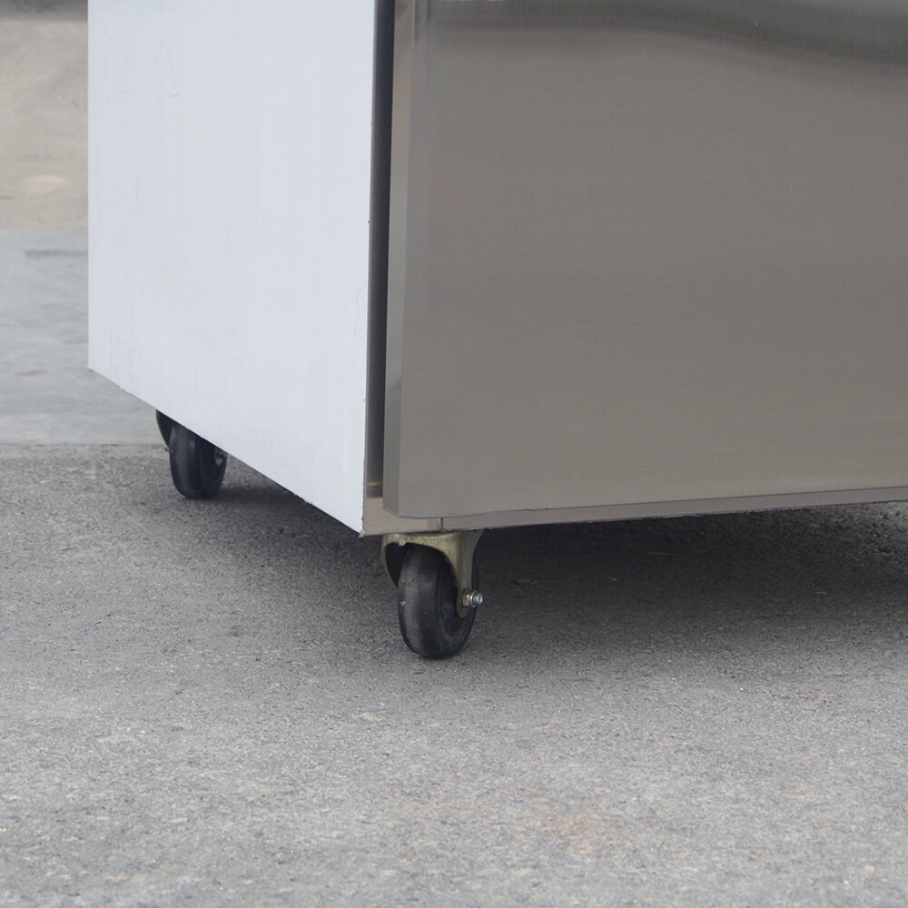 European style upright stainless steel chiller and freezer combination(4 Doors Air Cooling)