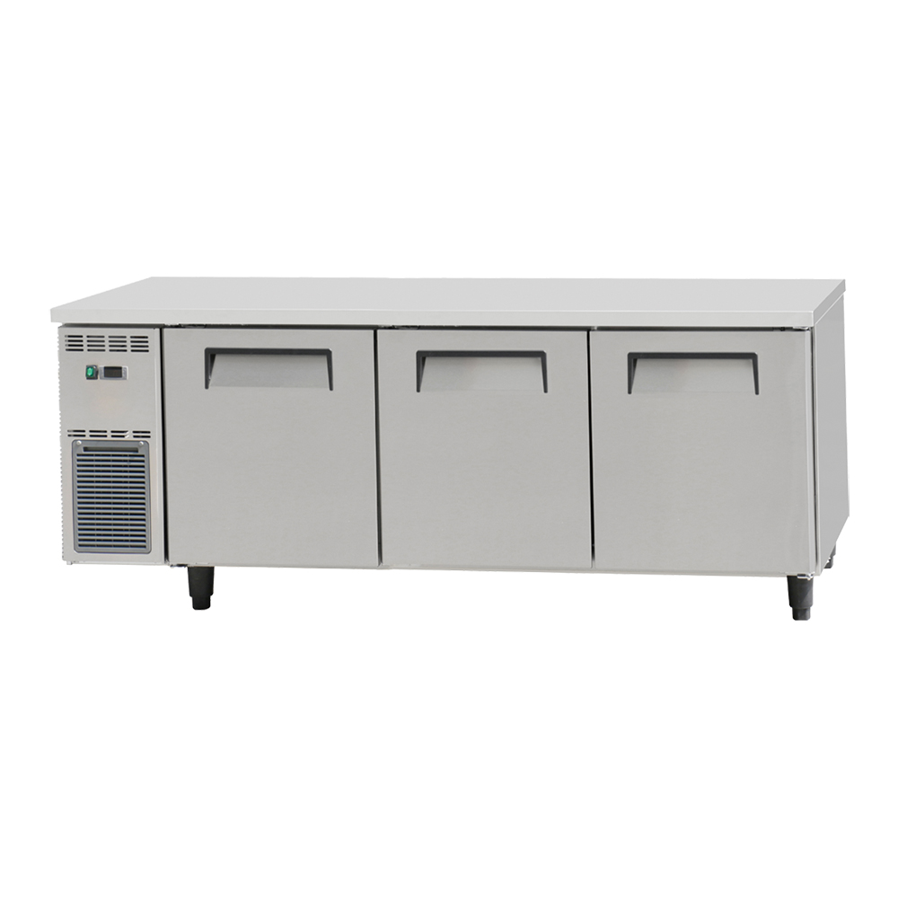 American style counter type stainless steel freezer(3 Doors Air Cooling)