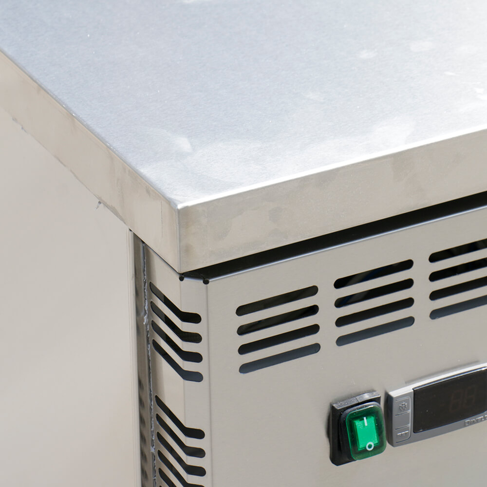 American style counter type stainless steel freezer(3 Doors Air Cooling)