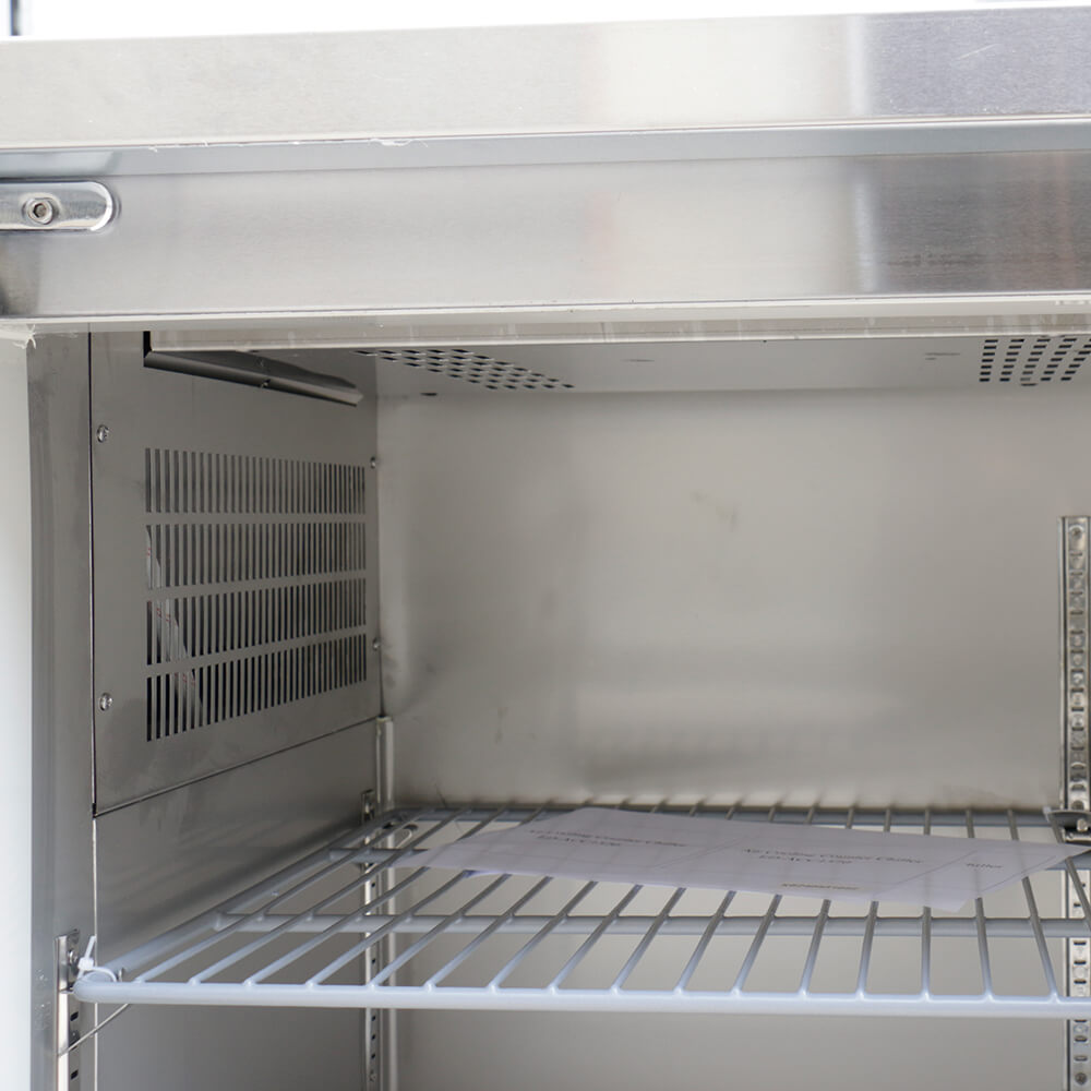 American style counter type stainless steel freezer(3 Doors Air Cooling)