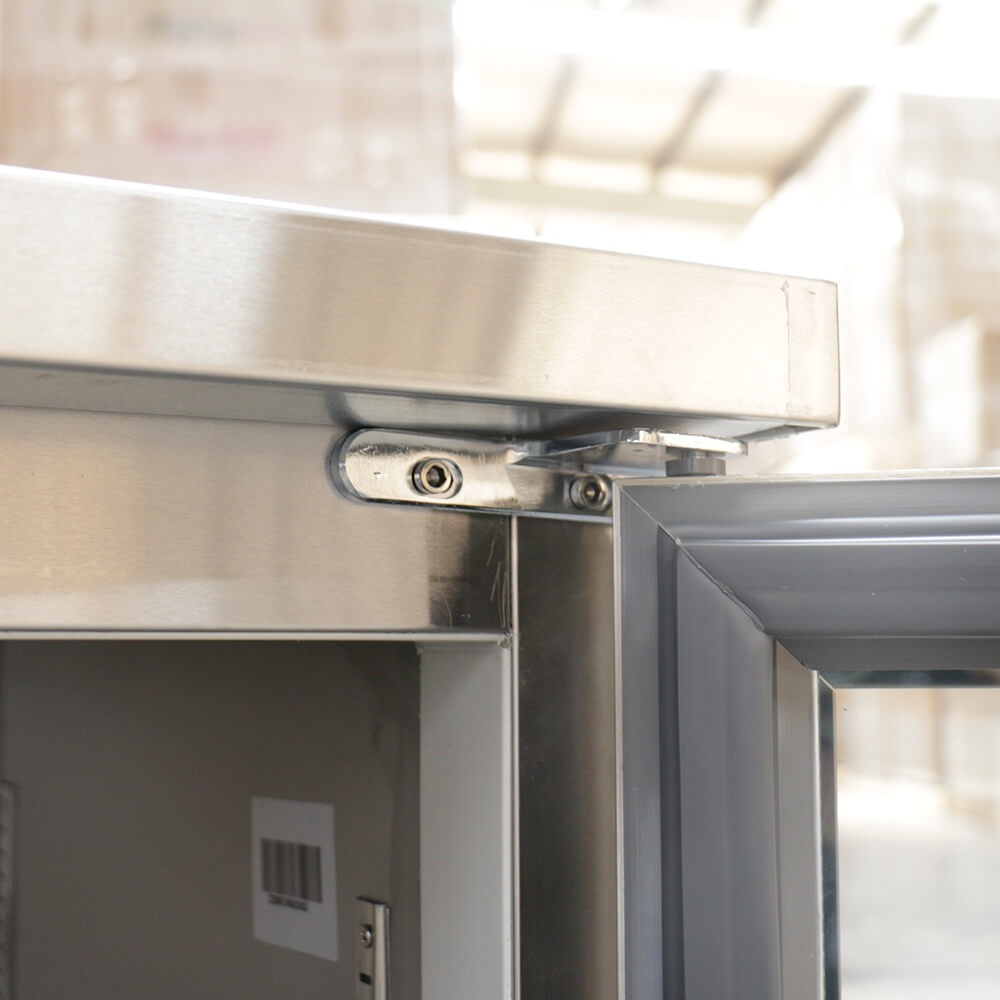 European style counter type glass door refrigerator(3 Doors Direct Cooling)