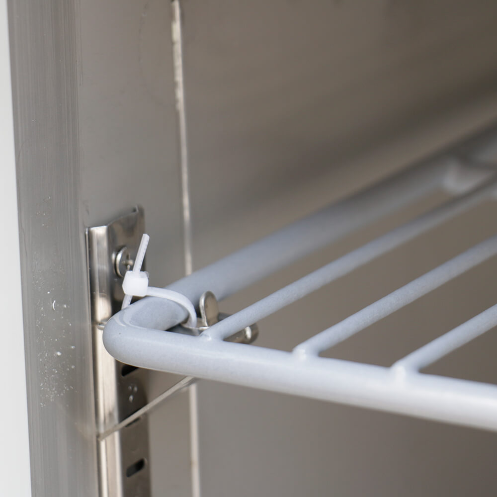 European style counter type stainless steel freezer(2 Doors Air Cooling)