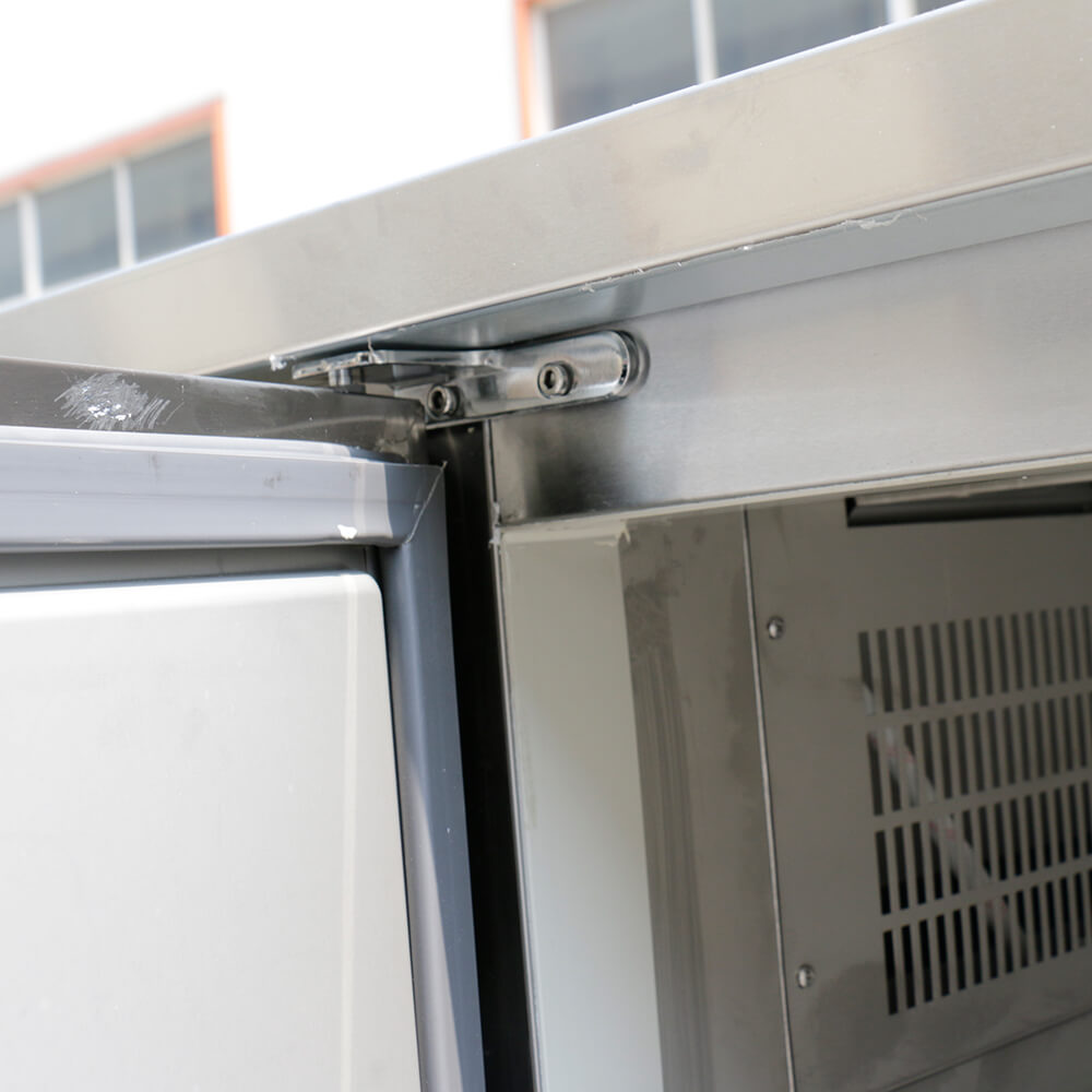 European style counter type stainless steel freezer(2 Doors Air Cooling)